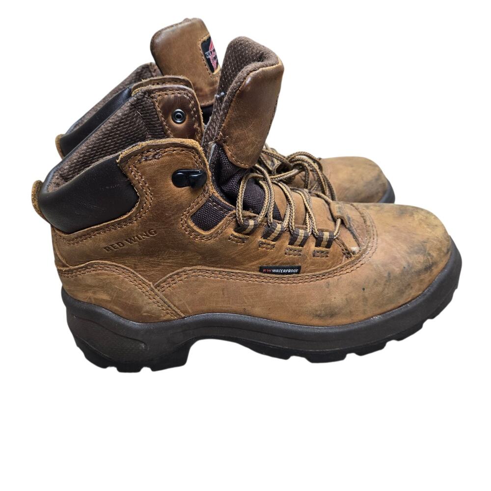 Red Wing King Toe Women's 7.5 D Work Safety Boots Brown